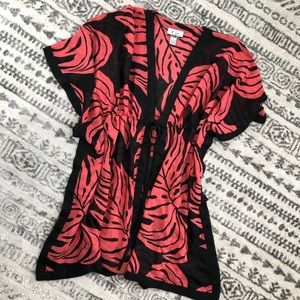 CZ Cover Ups Swin Suit Coverup Tropical Print